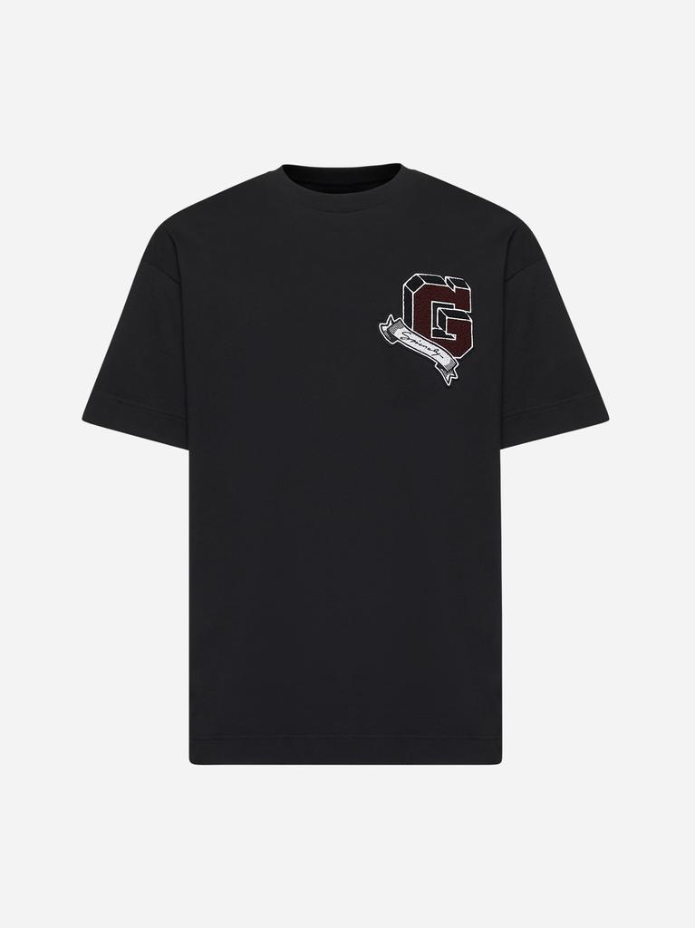 Givenchy Black cotton GIVENCHY College T-shirt