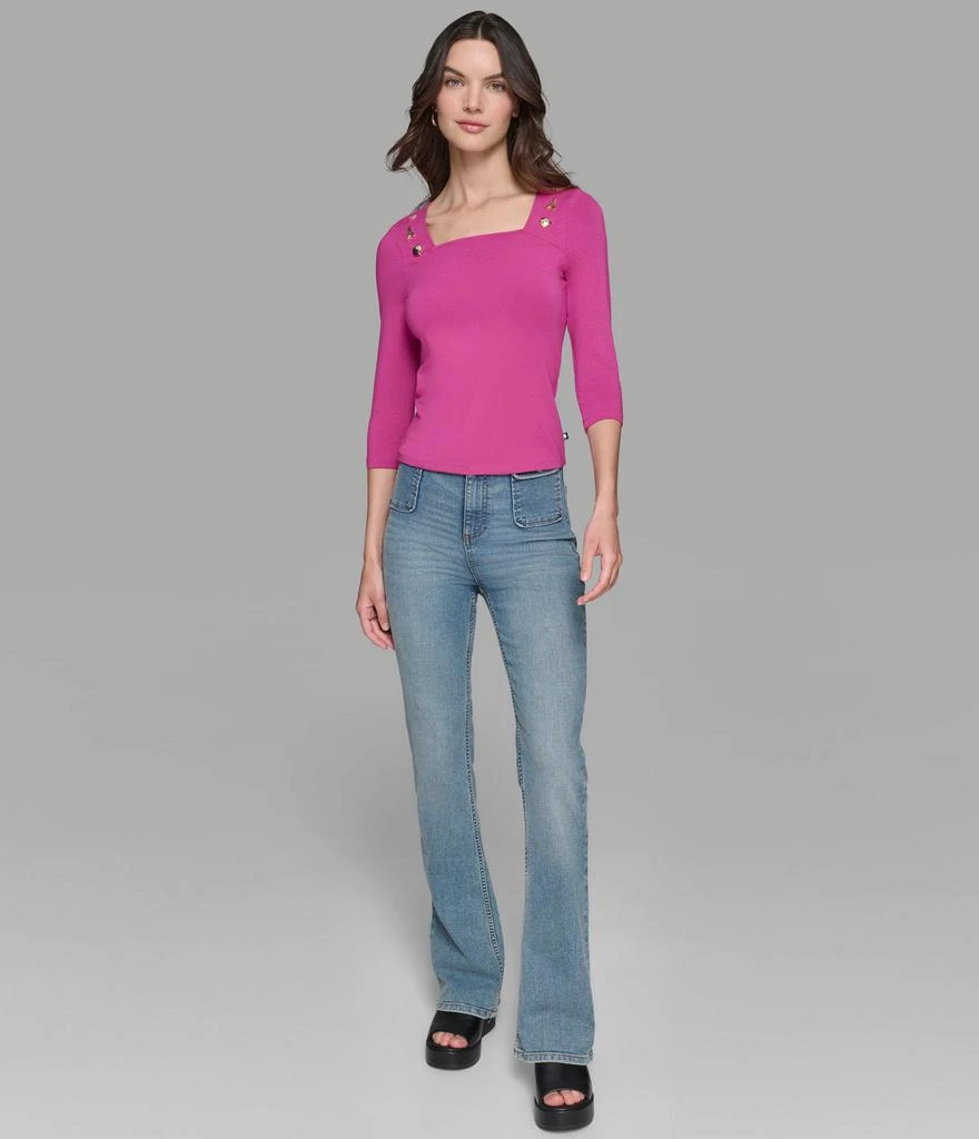 Karl Lagerfeld Paris LONG SLEEVE KNIT WITH PINS 5