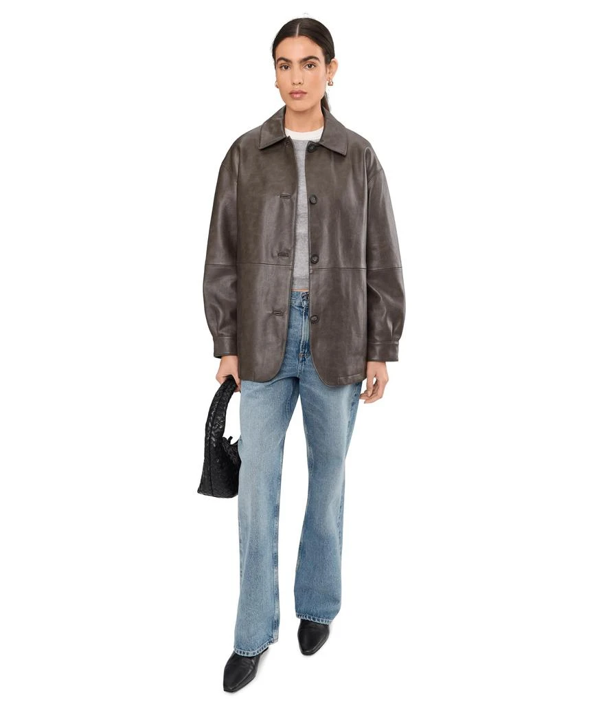 Levi
s Faux Leather Blazer 2