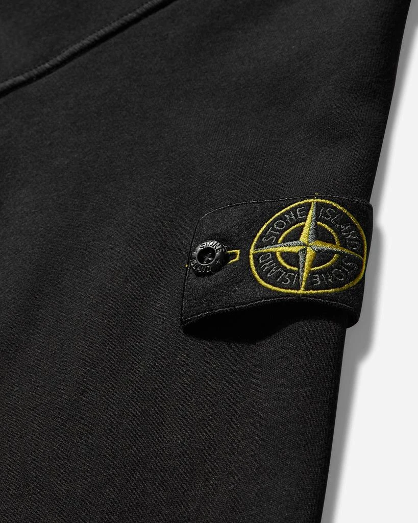 Stone Island Men's Garment Dyed Zip Up Hoodie Black 4