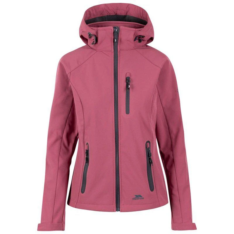 Trespass Womens/Ladies Bela II Waterproof Softshell Jacket Rose Tone 1