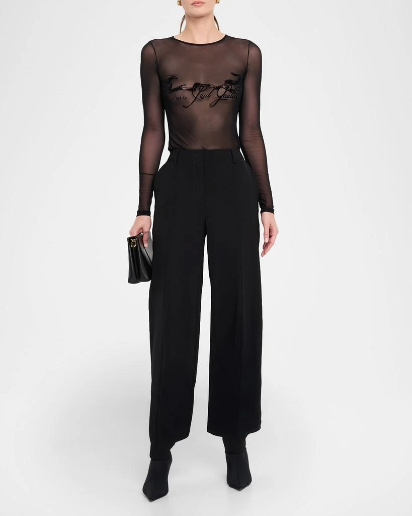 Jean Paul Gaultier Straight-Leg Stirrup Tailored Pants 2