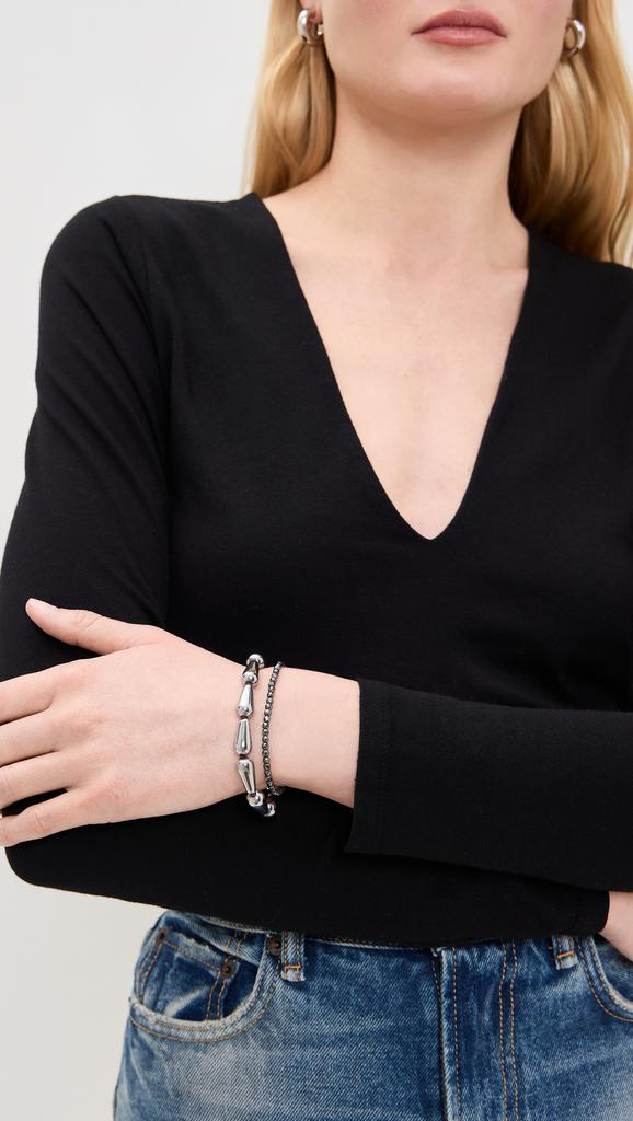 Jia Jia Hematite Teardrop Bracelet