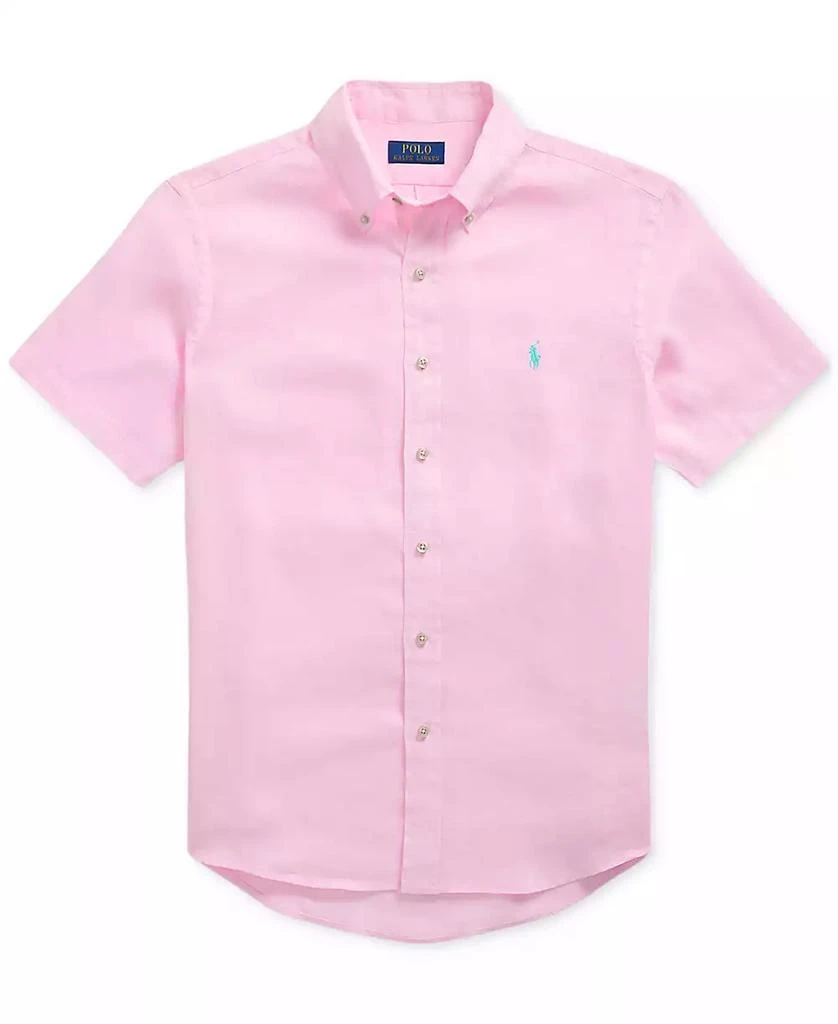 Ralph Lauren Men's Short-Sleeve Linen Button-Up 5