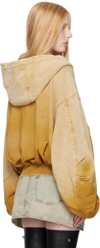 The Attico Yellow Faded Hoodie 3