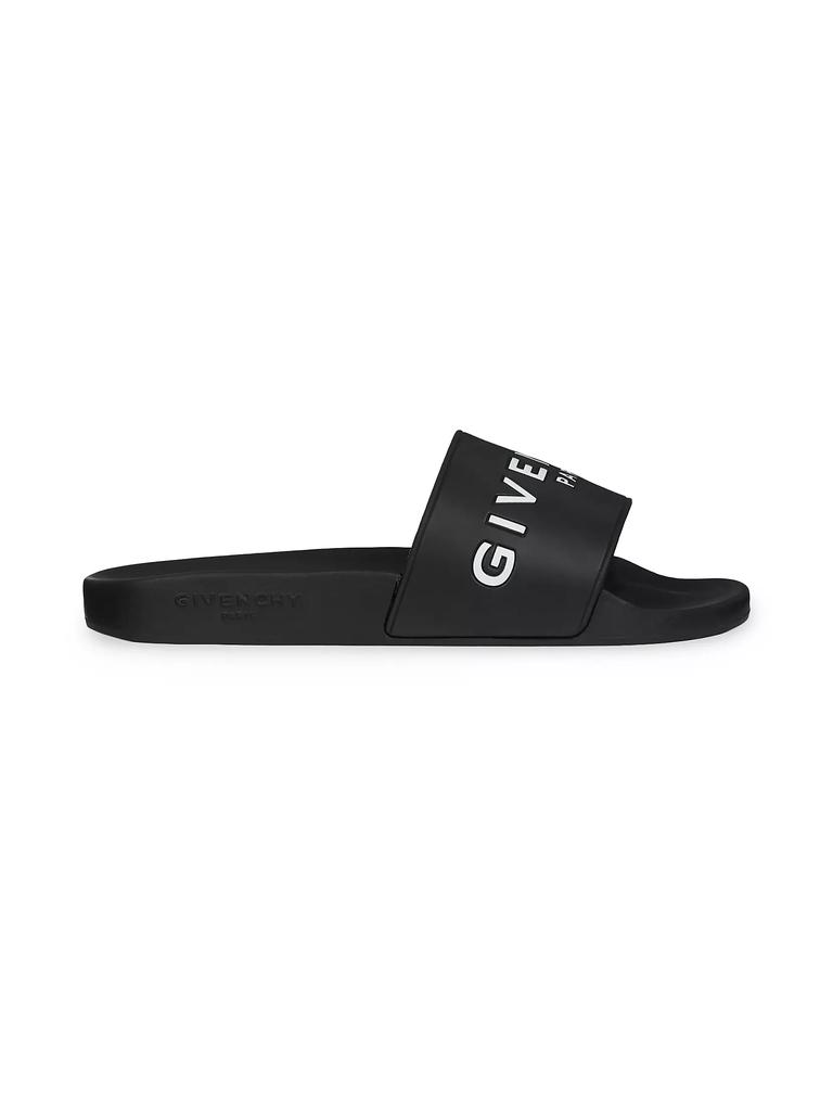 Givenchy Slide Flat Sandals In Rubber