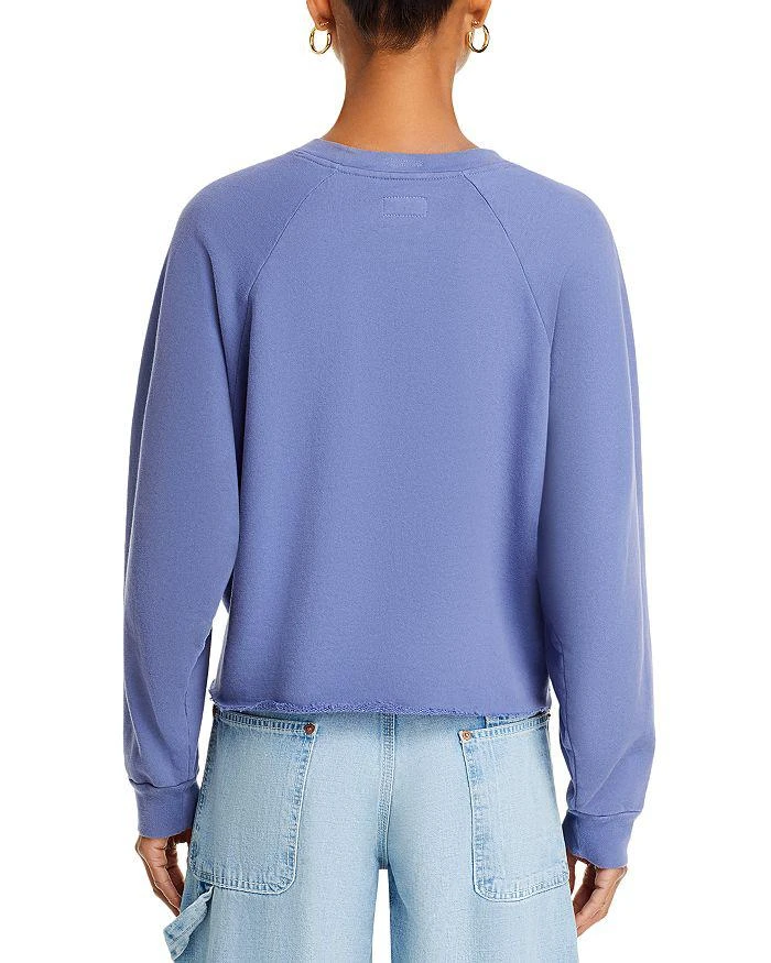 MOTHER Cotton The Boost Cut Off Sweatshirt 3