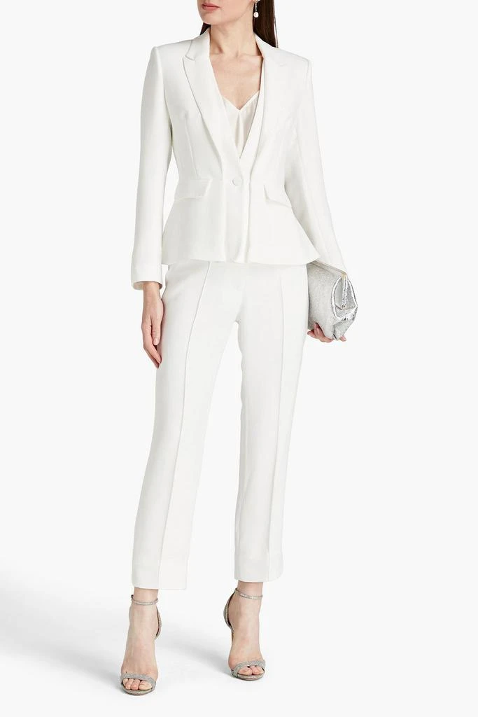 CATHERINE DEANE Milani cropped stretch-crepe straight-leg pants 2