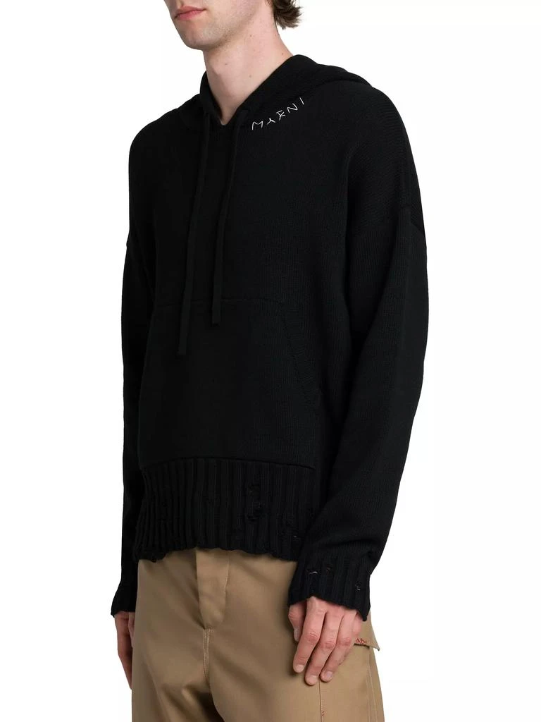 Marni Distressed Hooded Sweater 4