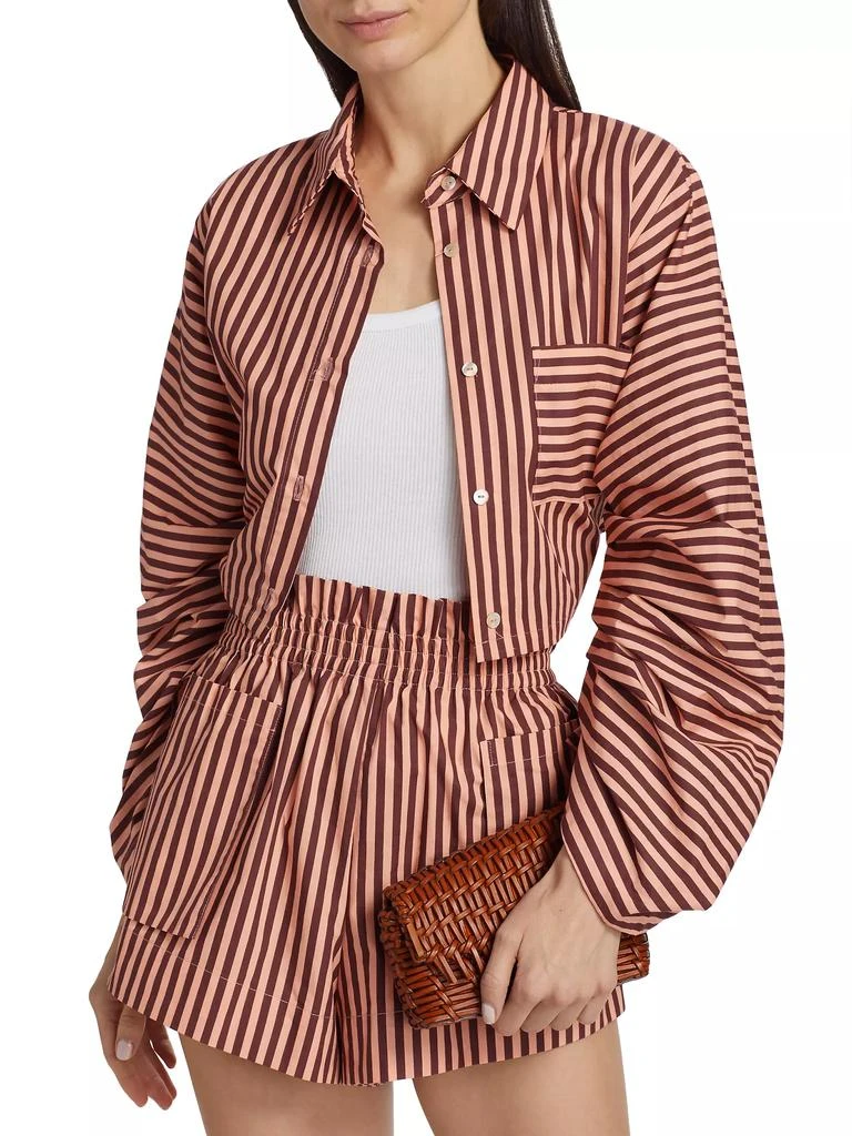 Hevron Raquel Striped Cotton Top 3