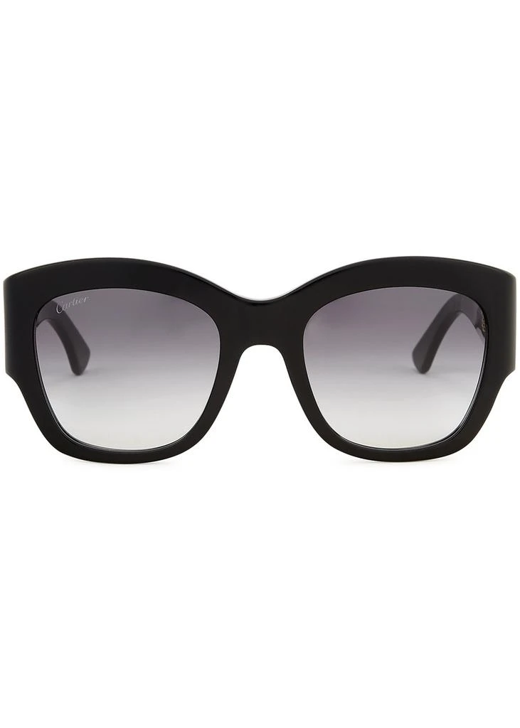 Cartier Signature C De Cartier black oversized sunglasses 2