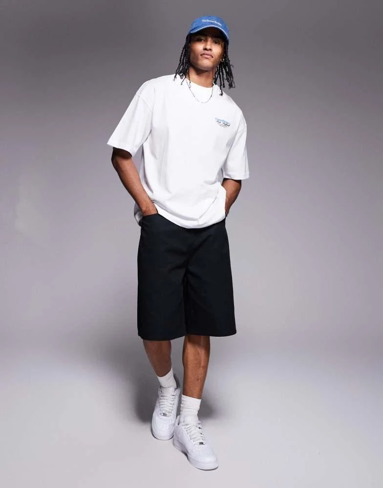 Faded Store Faded Store graphic back print t-shirt in white 3