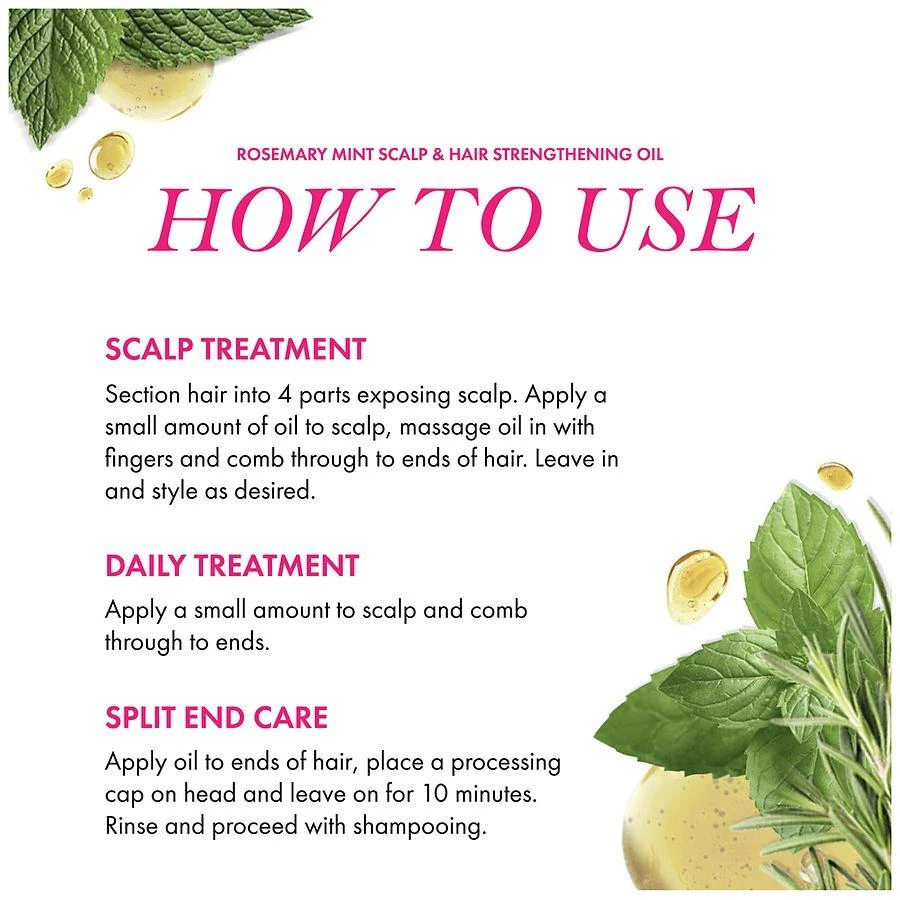 Mielle Organics Scalp & Hair Strengthening Oil Rosemary Mint 4