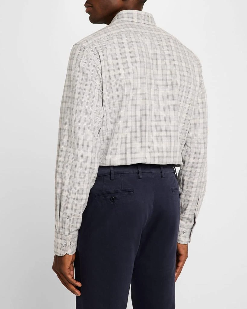 Neiman Marcus Men's Cotton and Cashmere Check Flannel Sport Shirt 3