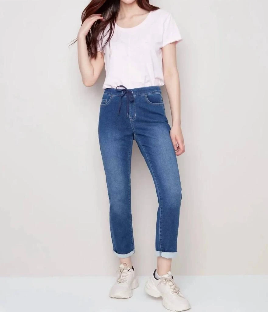 CHARLIE B Charlie B - Knit Denim Jogger
