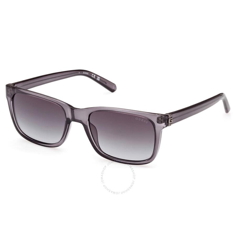 GUESS Smoke Gradient Rectangular Men's Sunglasses GU00066 20B 55