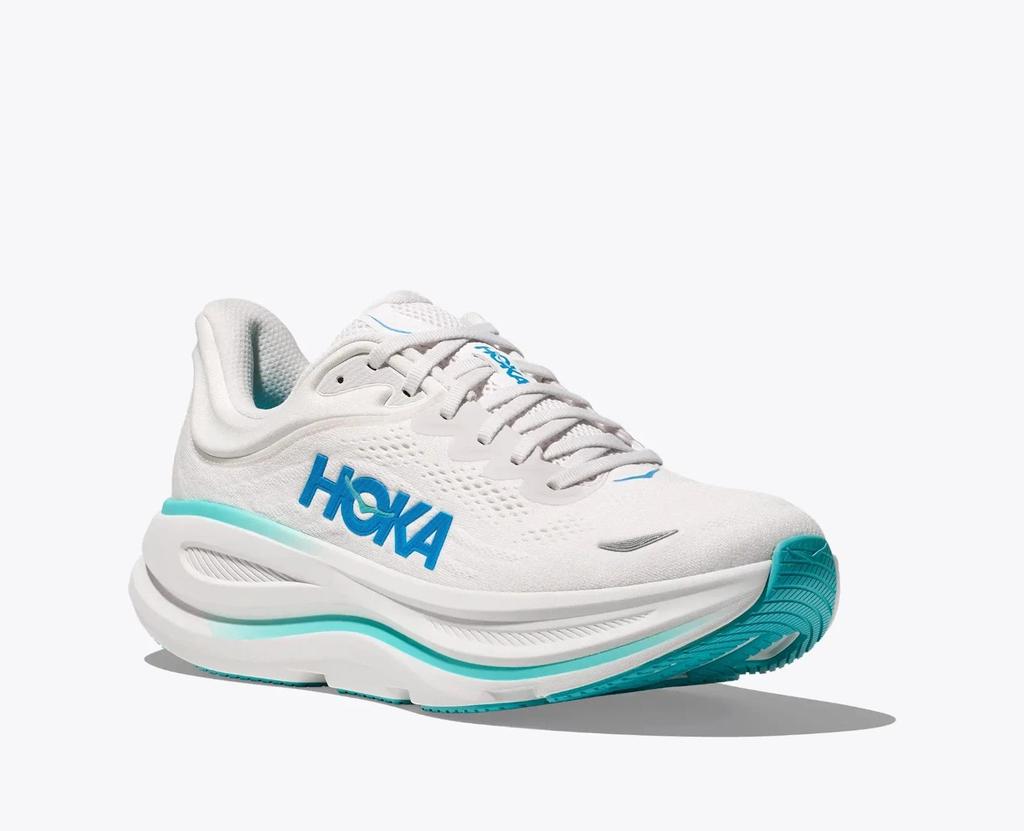 Hoka One One Bondi 9 1162011-WKB Sneakers Mens White Running Shoes DWA2434