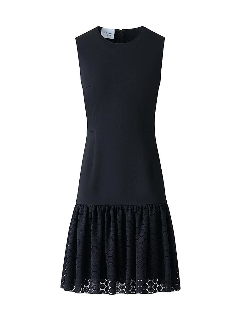 Akris Dot Lace Flare Dress 1