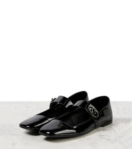 Valentino VLogo Locker patent leather Mary Jane flats 4