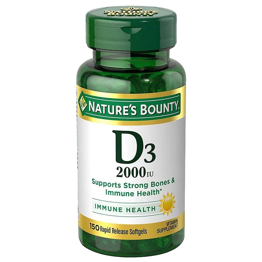Nature's Bounty Super Strength Vitamin D3 2000 IU Dietary Supplement Softgels 1