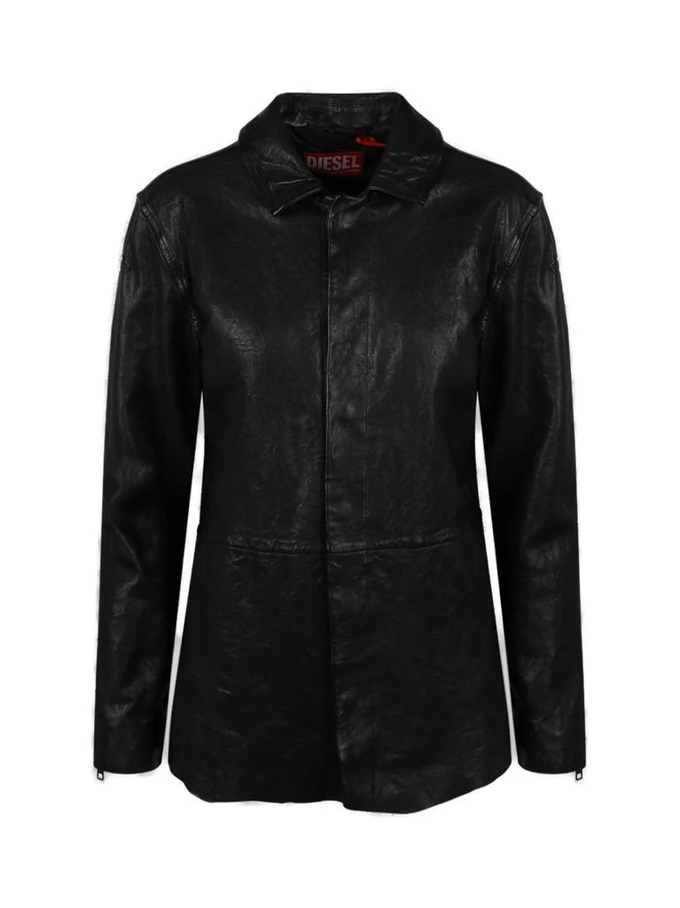 Diesel Diesel Slim-Fit Leather Jacket 1