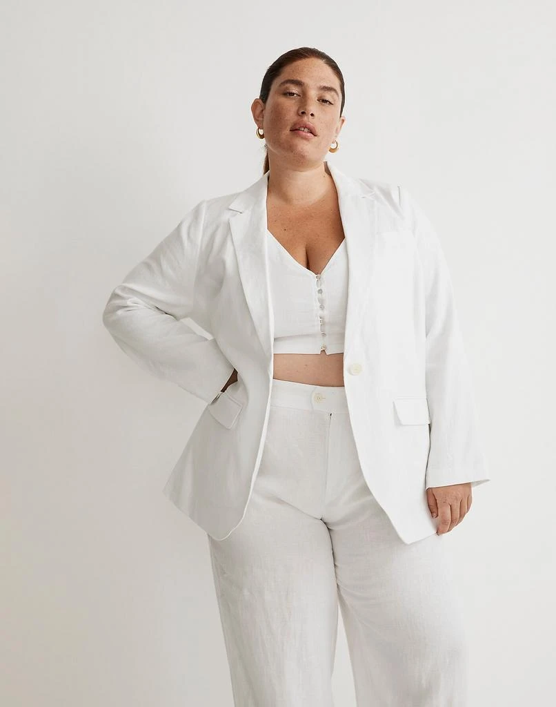 Madewell The Plus Larsen Blazer in 100% Linen 4