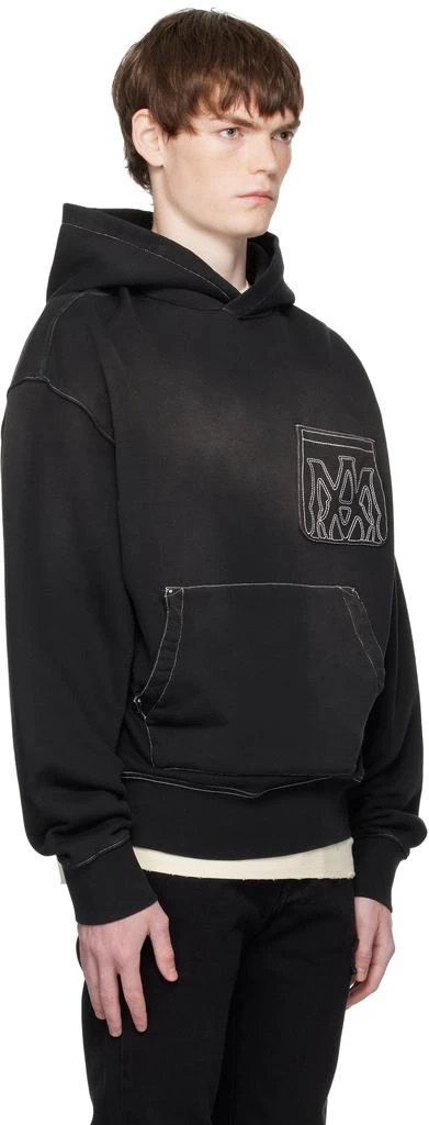 AMIRI Black MA Outline Oversized Hoodie 2
