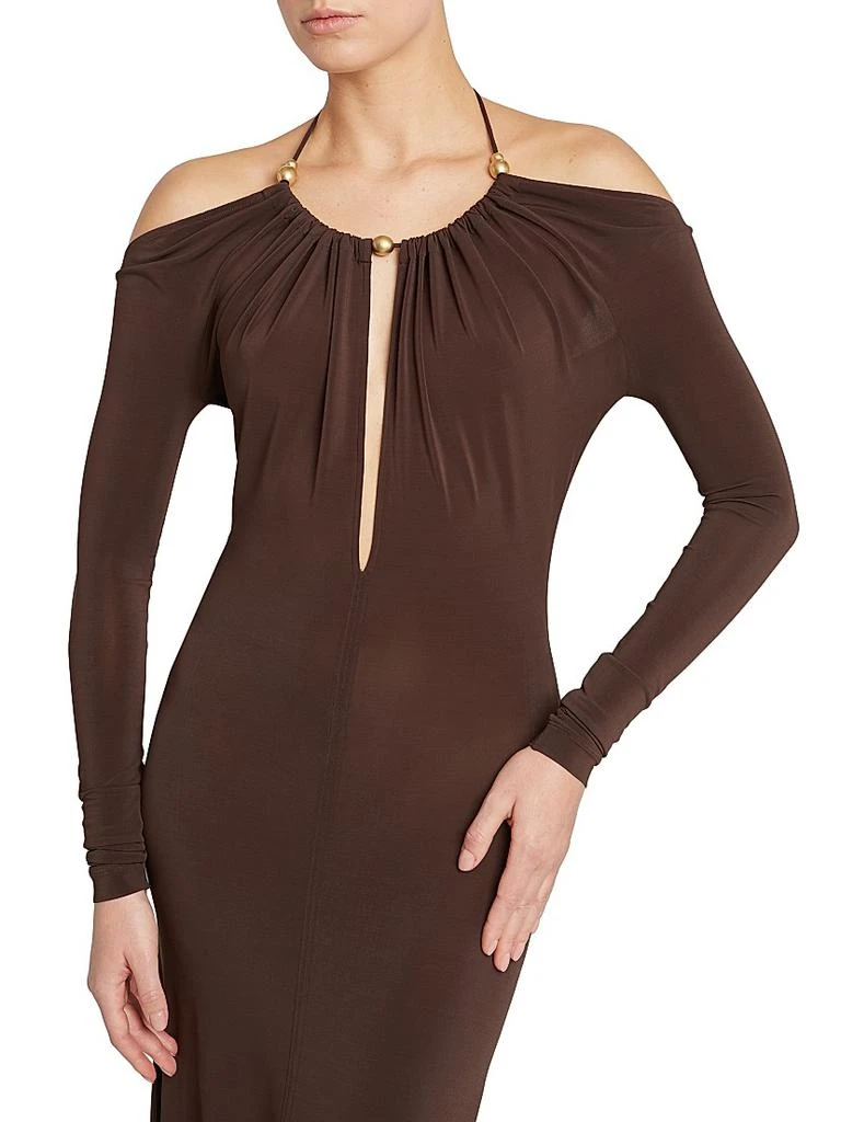 sexy jersey dresses Sexy Side Slit Stretchy Jersey Long Mermaid Evening Prom Dresses Online