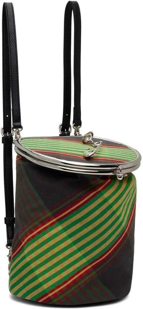 Vivienne Westwood Green Round Frame Backpack 2