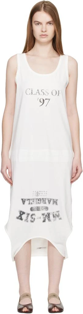 MM6 White Multi Wear Cotton Jersey Midi Dress - Dresses & Skirts - Free  Shipping - BeyondStyle