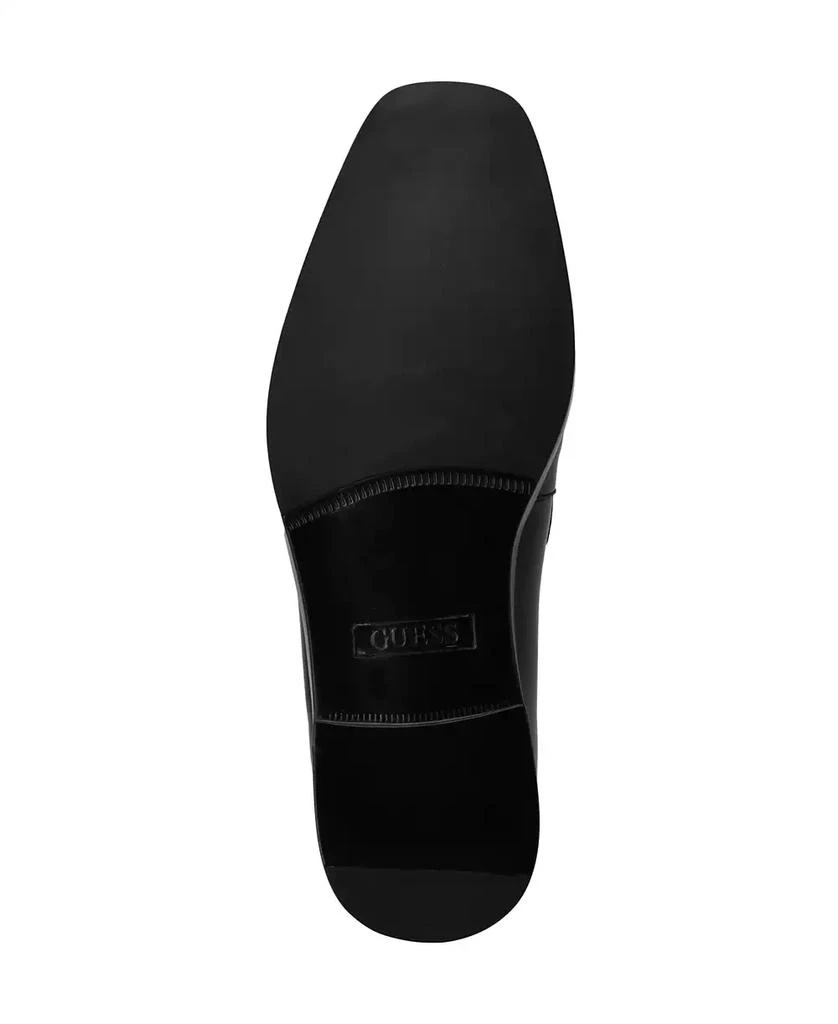 GUESS Men's Hacon Woven Texture Square Toe Dress Loafers 5