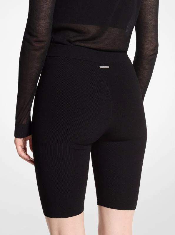 Michael Kors Stretch Wool Biker Shorts 2