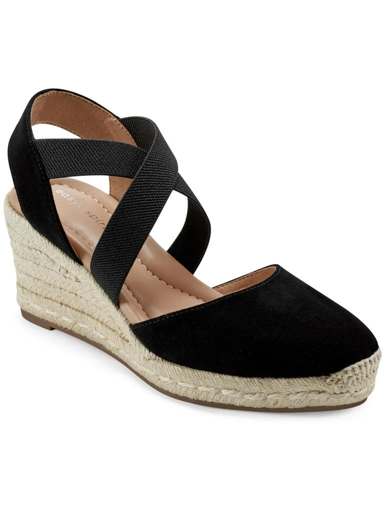 Easy Spirit MEZA Womens Leather Suede Wedge Sandals 4
