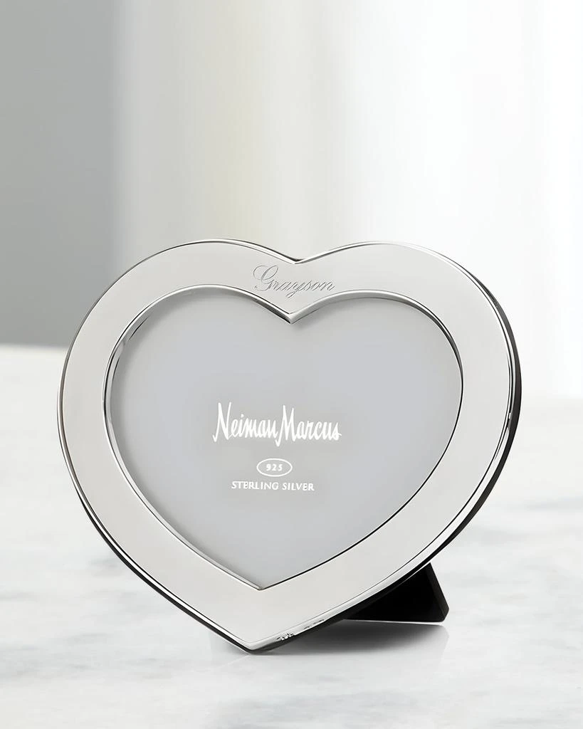 Cunill America Tiffany Heart Sterling Silver Personalized Picture Frame, 4x6 1