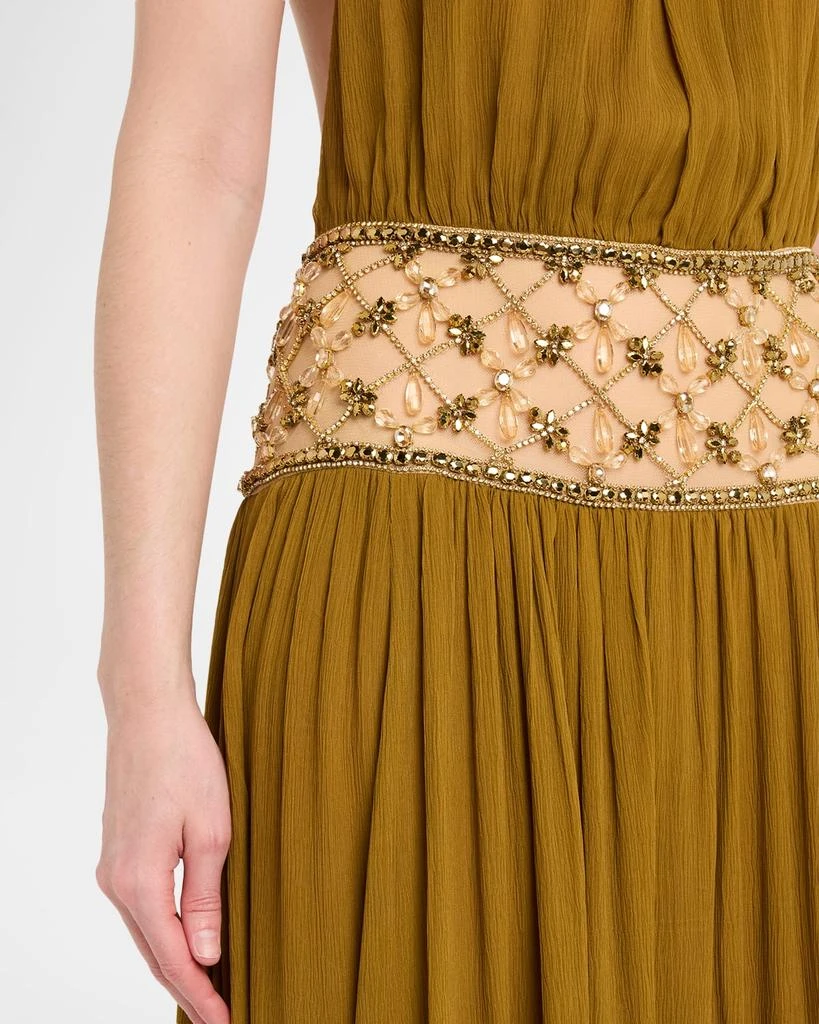 retrofête Kreeli Embellished Halter Gown 5