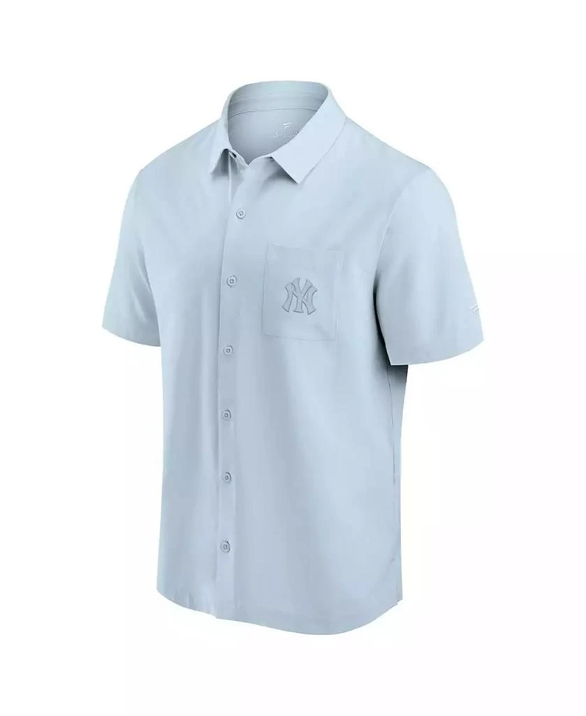 Fanatics Men's Light Blue New York Yankees Front Office Button-Up Shirt 3
