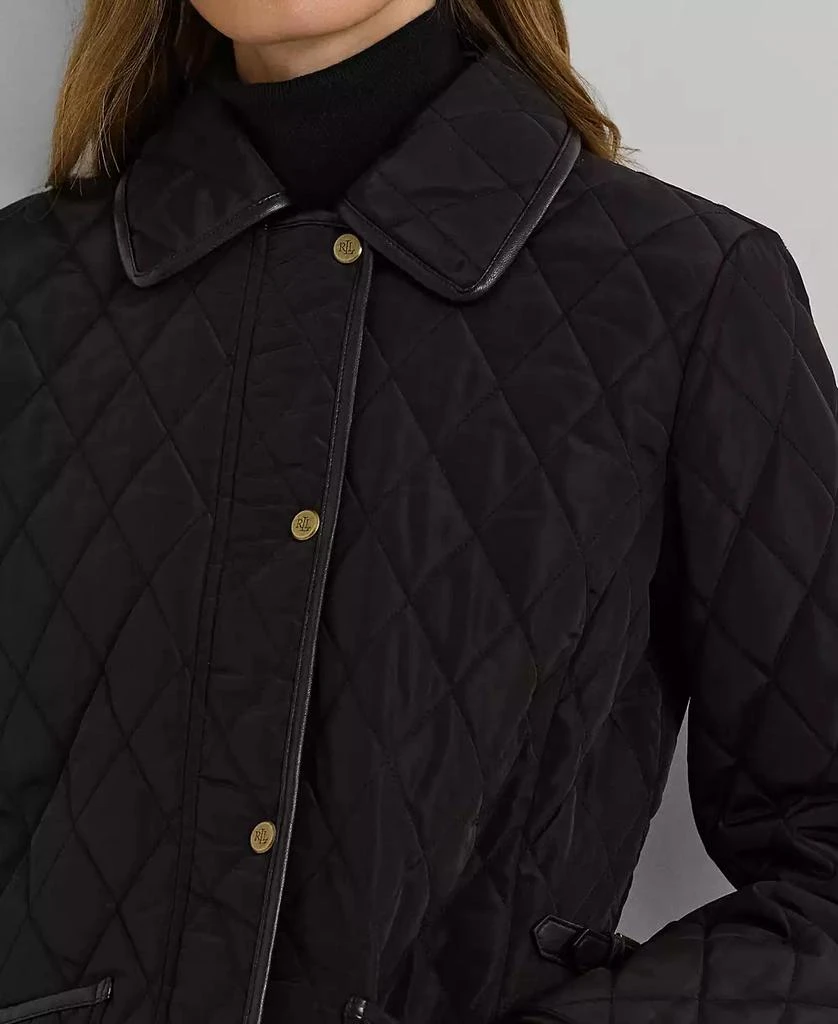 Lauren Ralph Lauren Petite Quilted Velboa Lined Coat 3