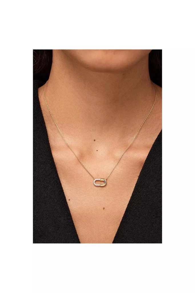 Ana Luisa Ana Luisa Blake Necklace Mini Micropave Gold Pendant