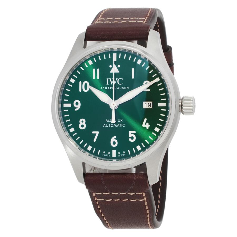 IWC Schaffhausen Pilot Mark XX Automatic Green Dial Men's Watch IW328205