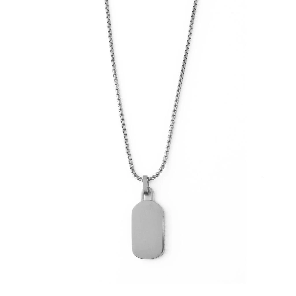 Orelia & Joe Ridged Tag Necklace 1