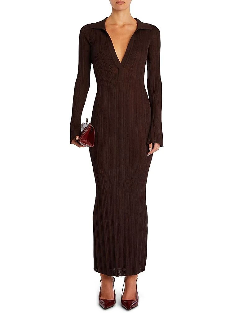 strapless open back dress EVANGELINE RIBBED KNIT MAXI DRESS main image 0