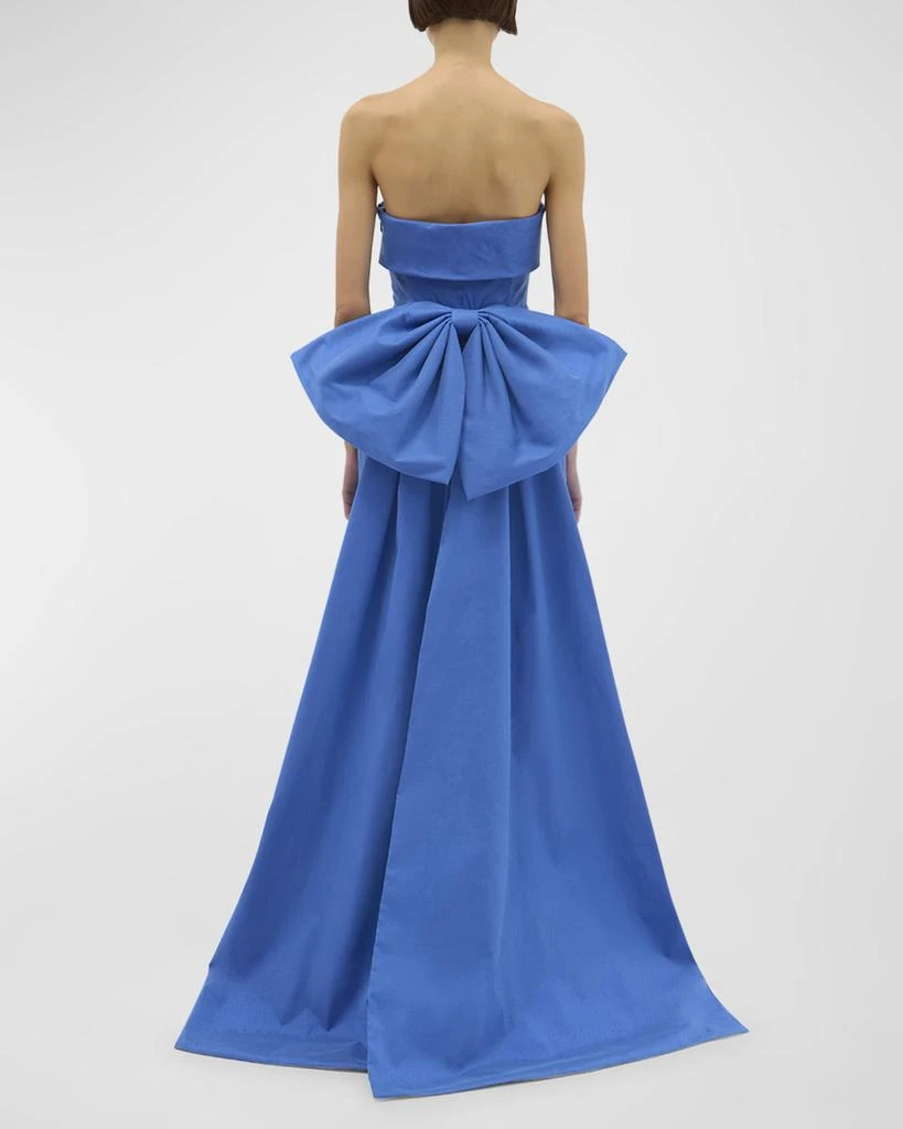 RACHEL GILBERT Birdie Strapless Bow Column Gown 4