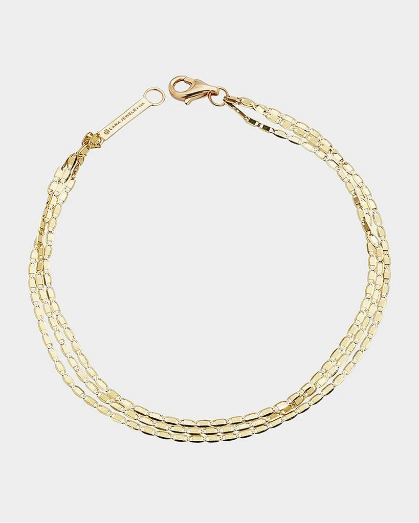LANA 14K Gold Malibu 3-Strand Bracelet