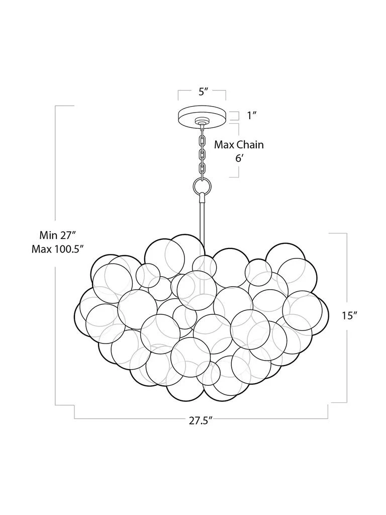 Regina Andrew Modern Glamour Bubbles Chandelier 6