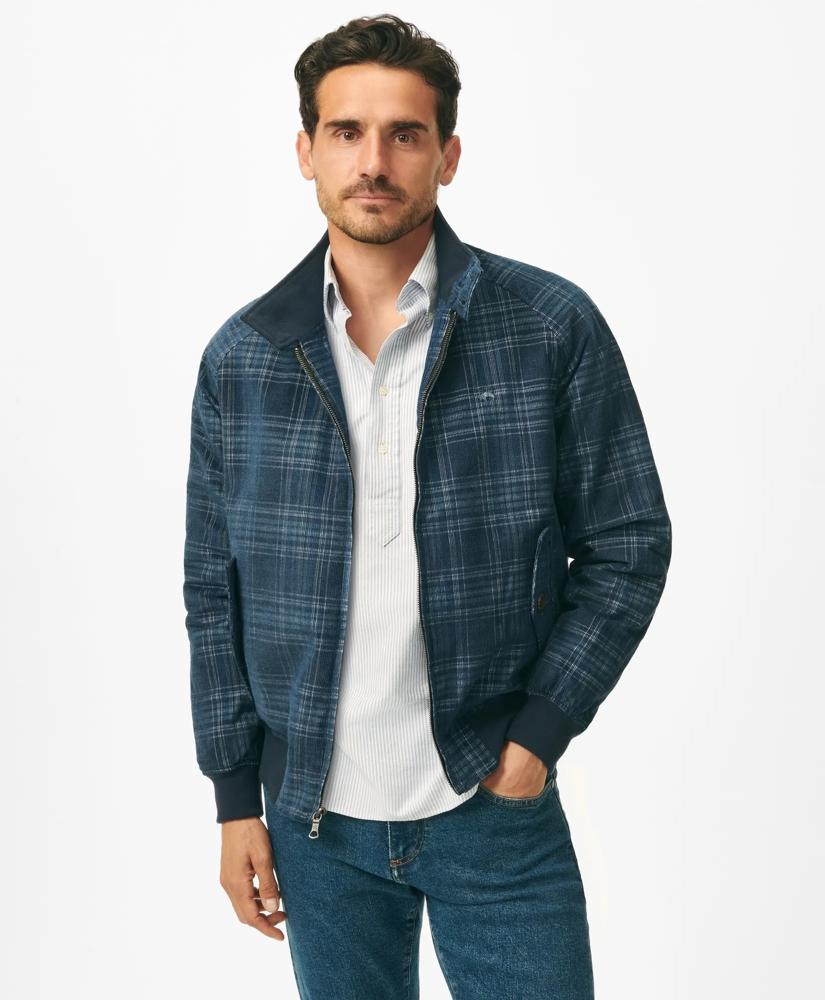 Brooks Brothers Plaid Corduroy Harrington Jacket in Thermore®-Filled Cotton