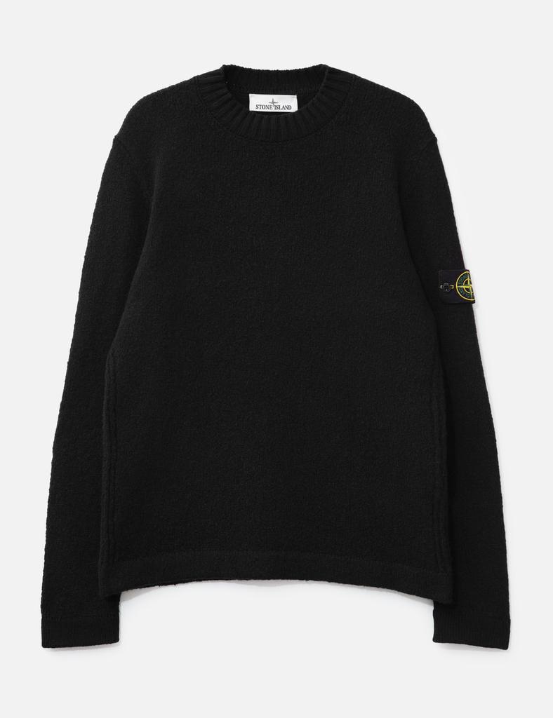 Stone Island Fancy Yarn Crewneck Jumper With Brushed Texture