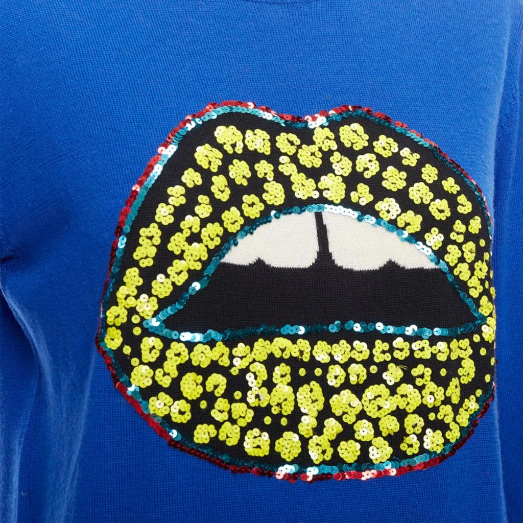 MARKUS LUPFER merino wool sequin lip sweater 2