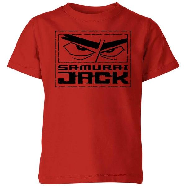 Original Hero Samurai Jack Stylised Logo Kids' T-Shirt - Red