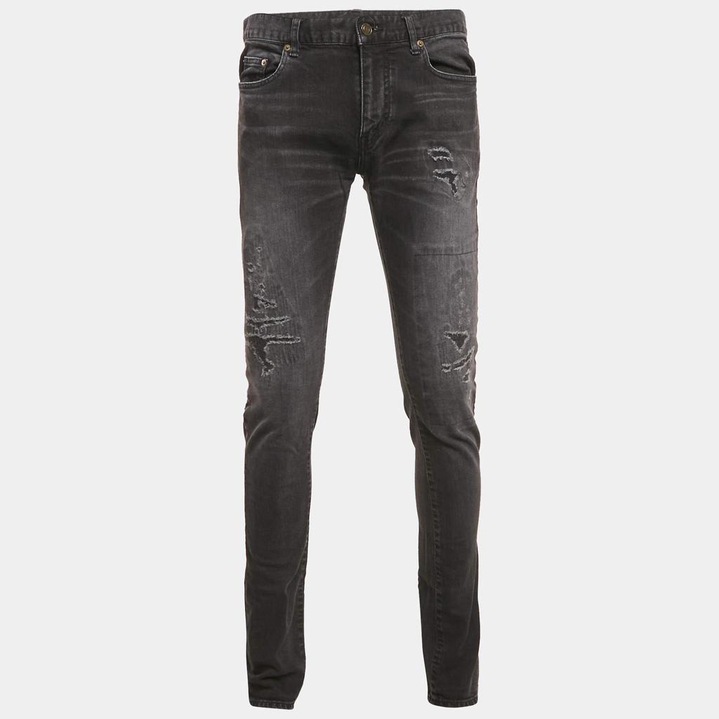 【送料&関税込】Saint Laurent Slim Fit Mid-rise Trousers Yves Saint Laurent Saint Laurent Mid-Rise Slim-Fit Pants