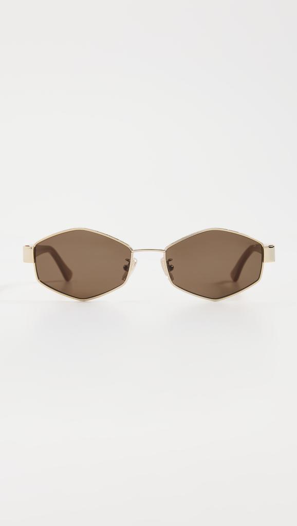 Illesteva Tucson Gold/Honey Sunglasses